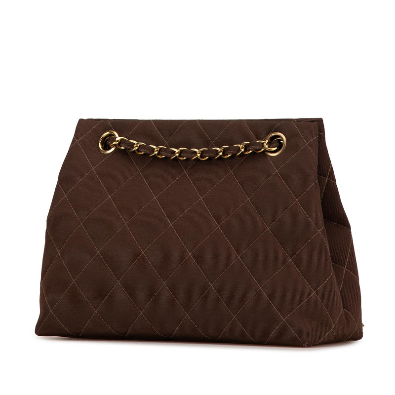 Chanel CC Quilted Nylon Shoulder Handbag (SHG-lWdX0e)