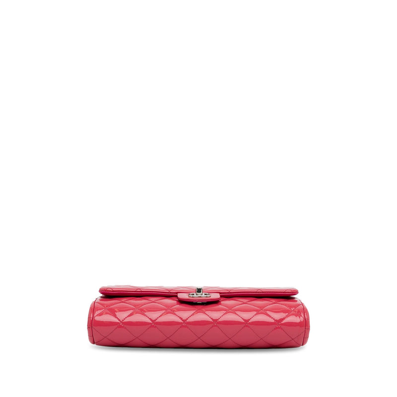 Chanel CC Quilted Patent Clutch with Chain (SHG-BPixGf)