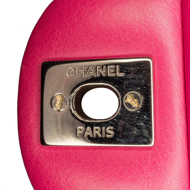 Chanel CC Quilted Patent Clutch with Chain (SHG-BPixGf)