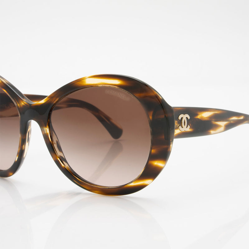 Chanel CC Round Sunglasses (SHF-e17elY)