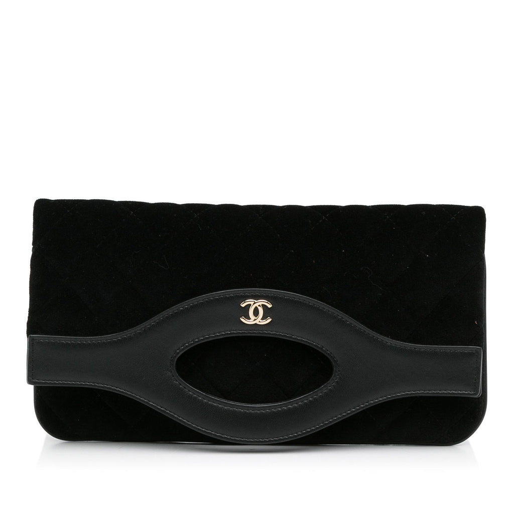 Chanel CC Velvet Clutch Bag (SHG-jvTl7a) – LuxeDH