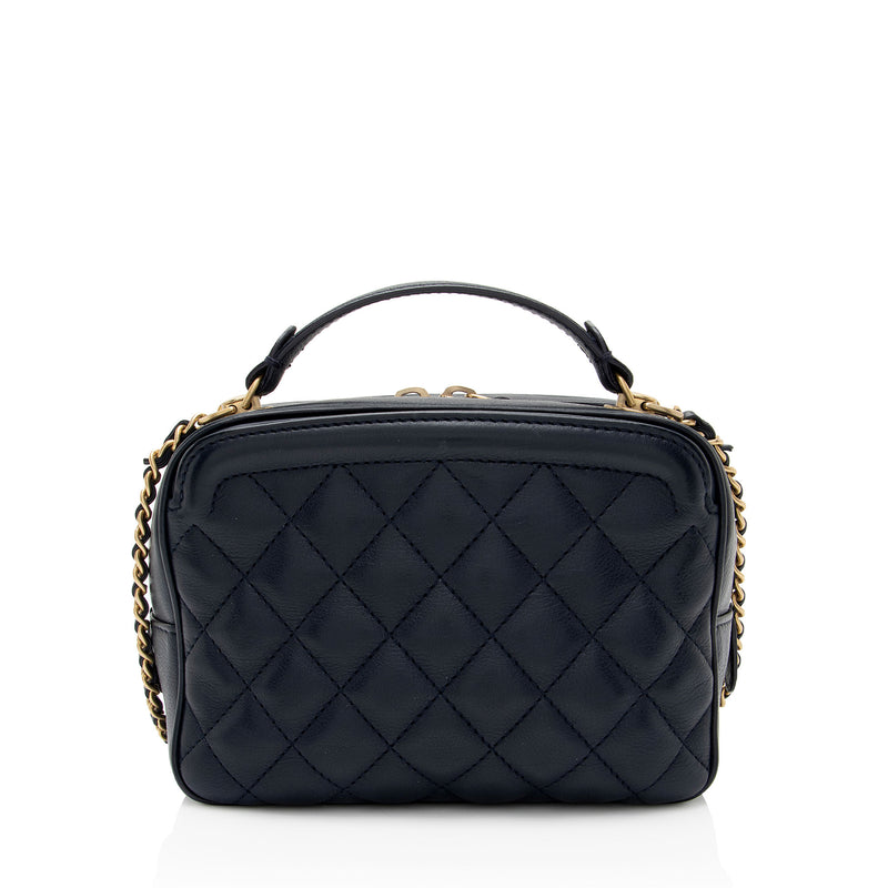 Chanel Calfskin CC Small Vanity Case (SHF-7b563I)