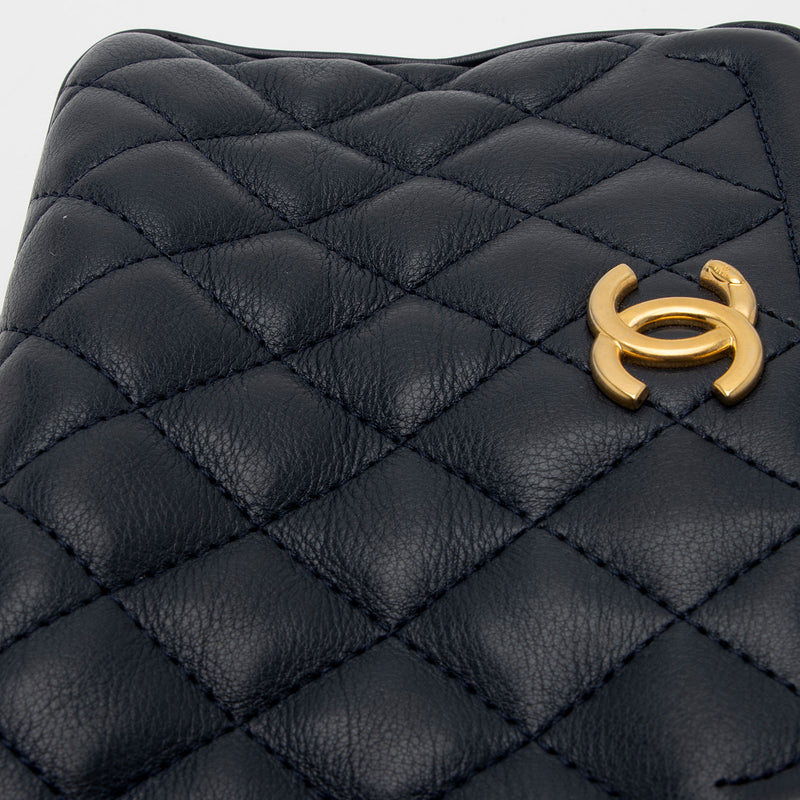 Chanel Calfskin CC Small Vanity Case (SHF-7b563I)