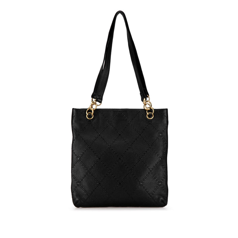 Chanel Calfskin CC Wild Sitch Chain Tote (SHG-3bUSXo)