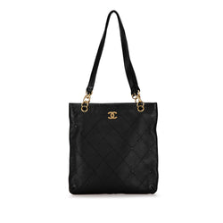 Chanel Calfskin CC Wild Sitch Chain Tote (SHG-3bUSXo)