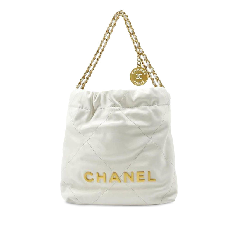 Chanel Calfskin Mini 22 Satchel (SHG-TpGbCT)