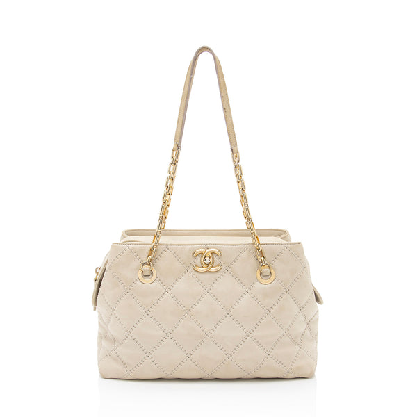 Chanel Calfskin Retro Chain Tote (SHF-syaS0b)