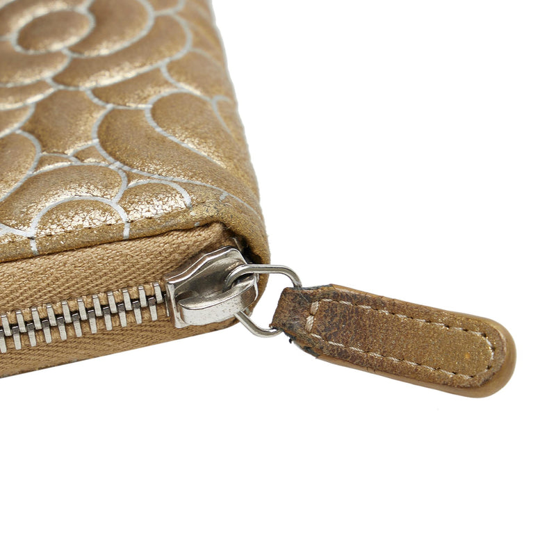 Chanel Camellia Zip Around Wallet (SHG-S4iHUM) – LuxeDH