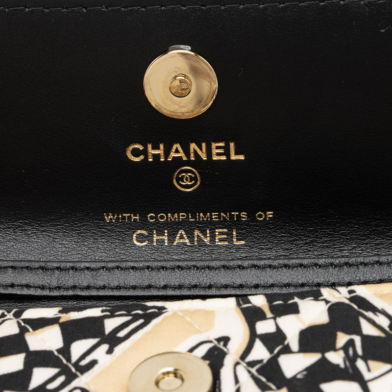 Chanel Canvas Check CC Flap Mini Wallet on Chain (SHF-EUfiZA)