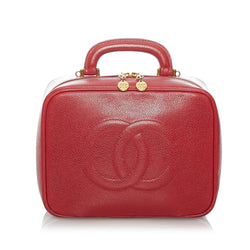 Chanel Caviar CC Lunch Box Vanity Case (SHG-PrqR71)