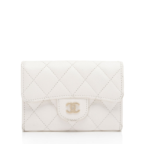 Chanel Caviar Leather Classic Card Holder (SHF-RUM2mf)