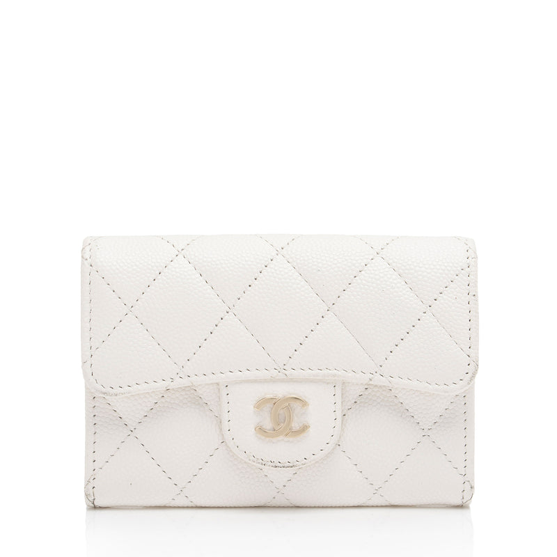 Chanel Caviar Leather Classic Card Holder (SHF-RUM2mf)