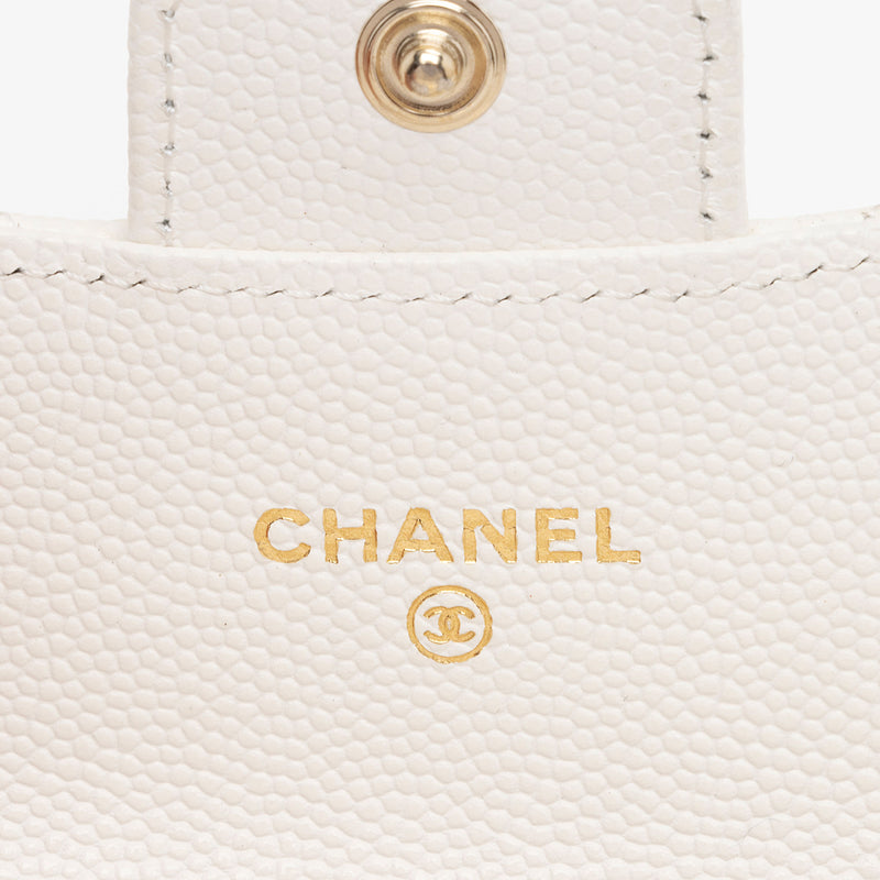 Chanel Caviar Leather Classic Card Holder (SHF-RUM2mf)