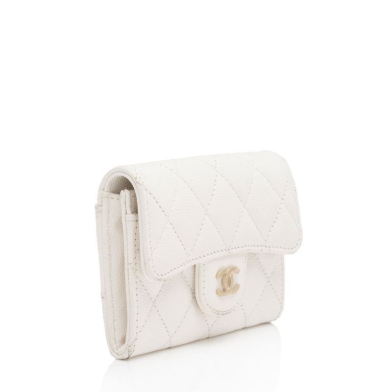 Chanel Caviar Leather Classic Card Holder (SHF-RUM2mf)