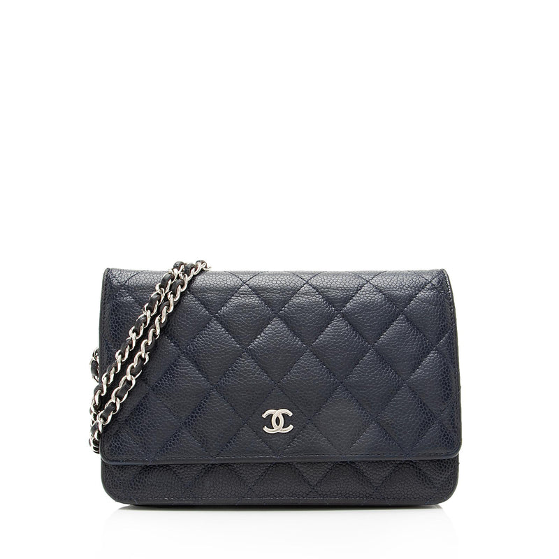 Chanel Wallet On Chain Timeless/classique Leather Crossbody Bag In