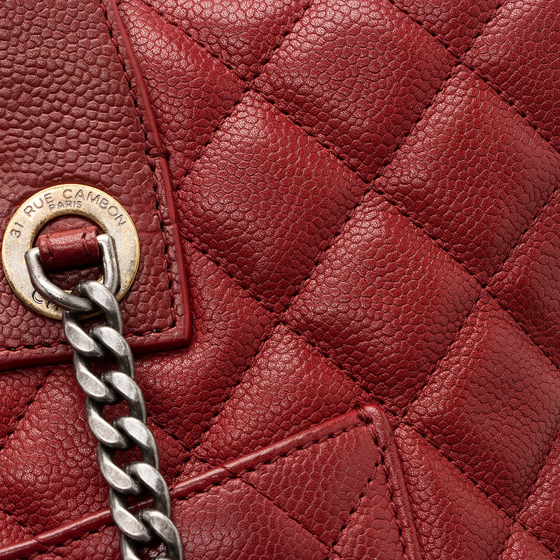 Chanel Quilted Shopping Tote