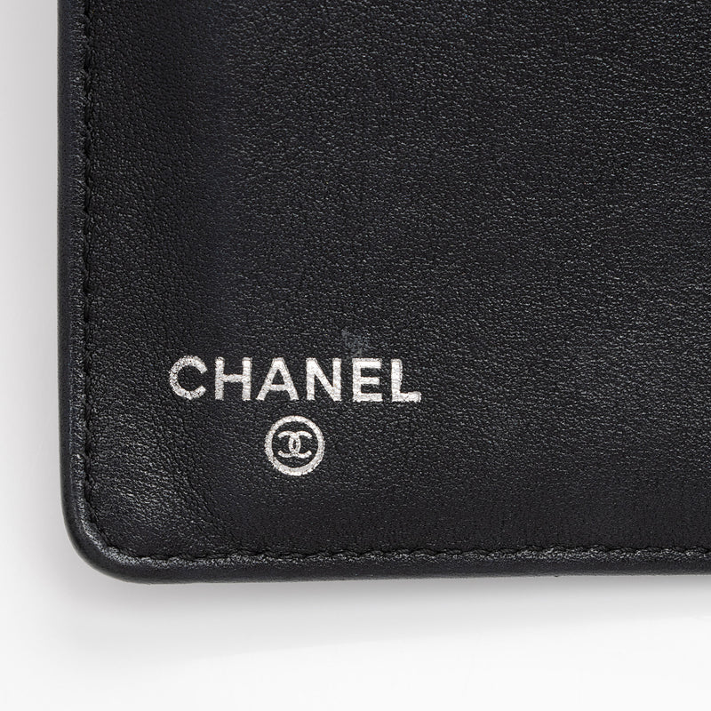 Chanel Caviar Leather Timeless CC Yen Wallet (SHF-LO1ZVY)