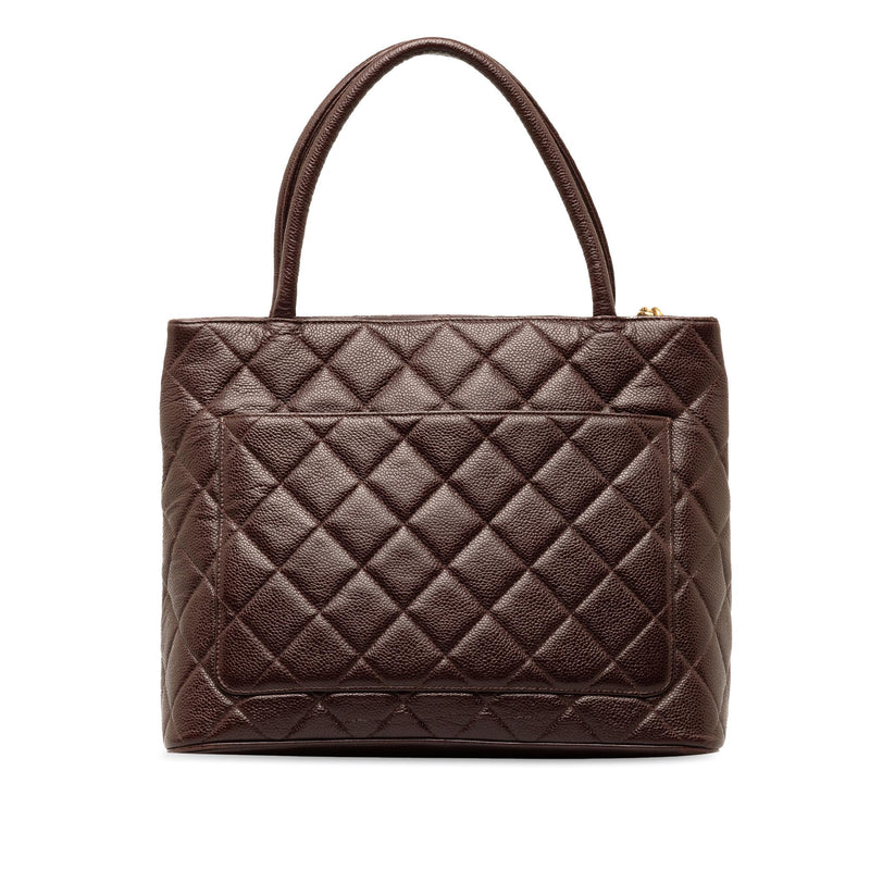 Chanel quilted medallion tote best sale