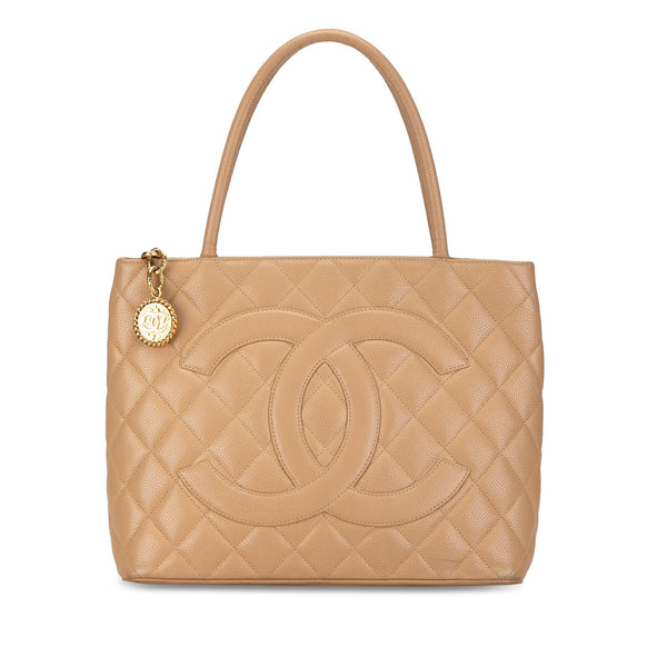 Chanel Caviar Medallion Tote (SHG-Pto6KD)