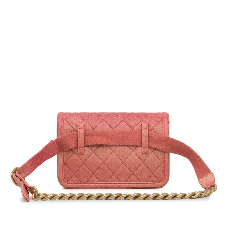 Chanel Caviar Sunset On The Sea Flap Belt Bag (SHG-liKLfZ)