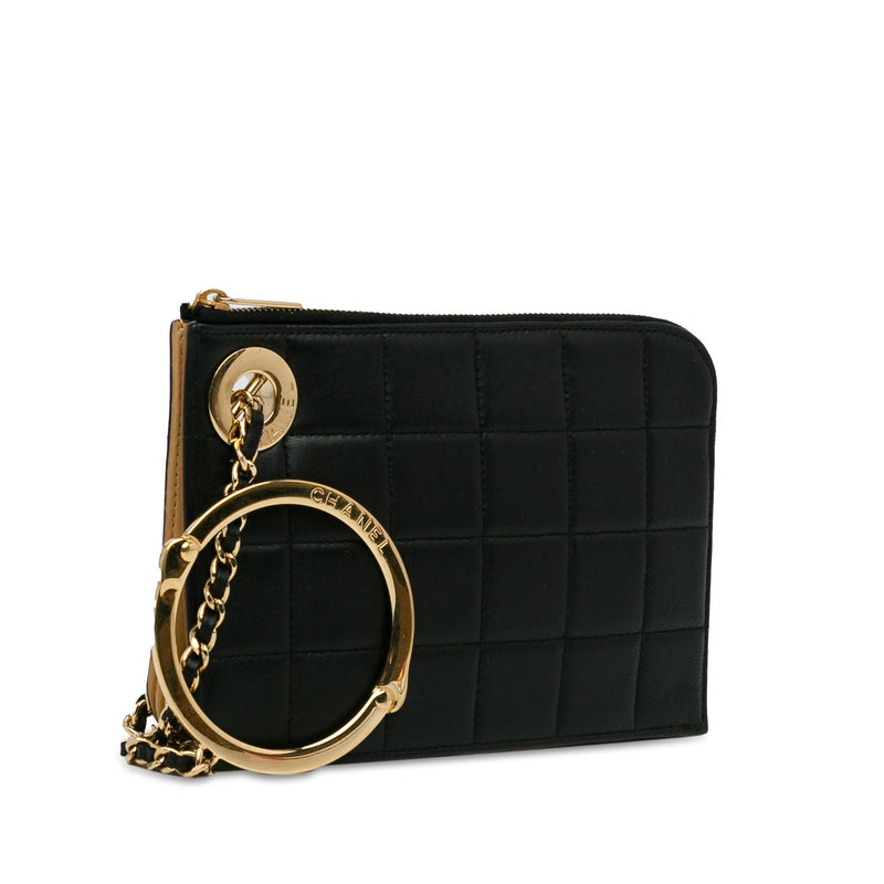 Chanel Choco Bar Lambskin Clutch (SHG-h7Hkni)