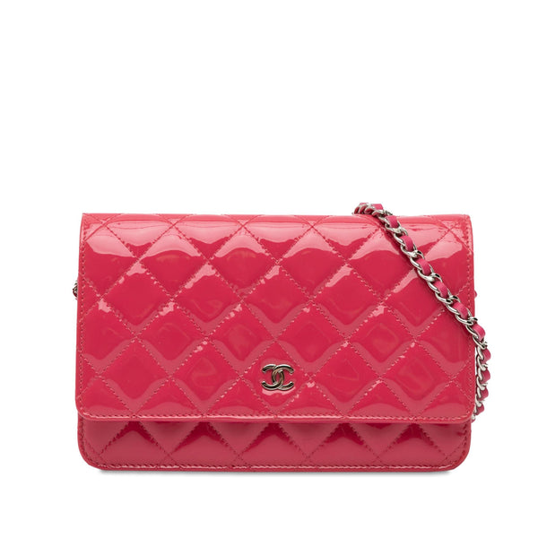 Chanel Classic Patent Wallet On Chain (SHG-A2wDHs)