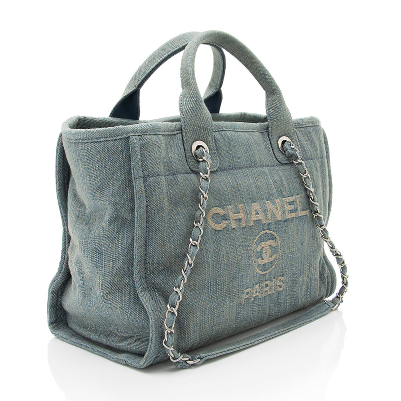 Chanel Denim Deauville Small Tote (SHF-g3tqSW)