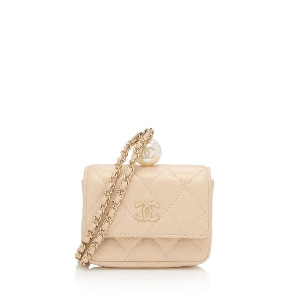 Chanel Iridescent Caviar Leather Pearl On Top Crossbody (SHF-Kp9Lpj)