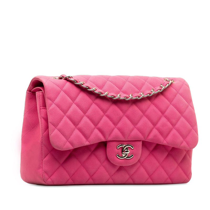 Chanel Jumbo Classic Caviar Double Flap (SHG-AaClhK)