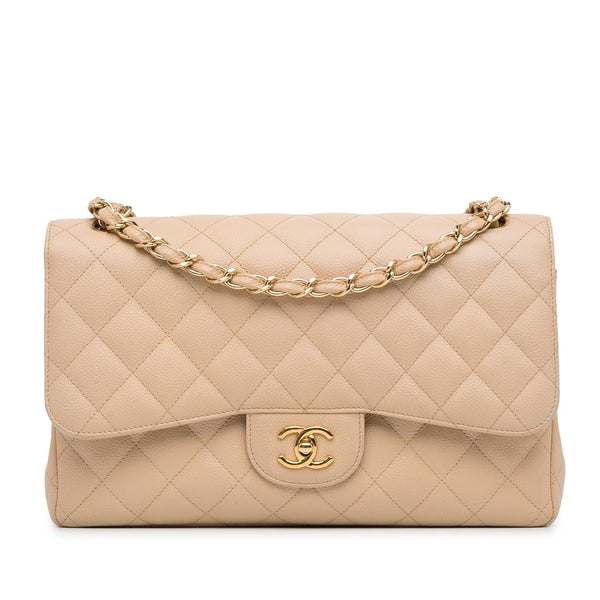 Chanel Jumbo Classic Caviar Double Flap (SHG-lqMXv8)