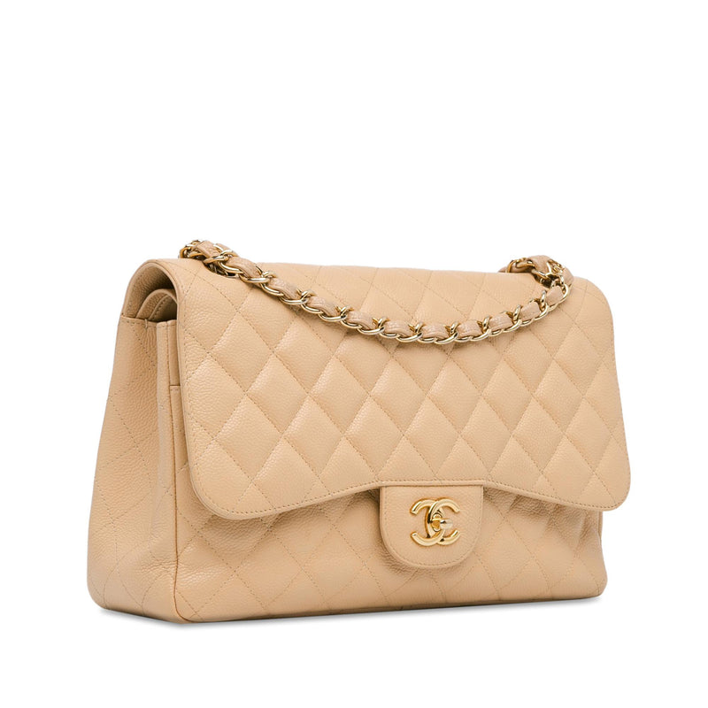 Chanel Jumbo Classic Caviar Double Flap (SHG-VsT6Cu)