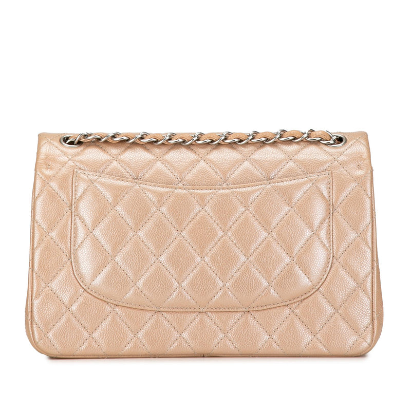 Chanel Jumbo Classic Iridescent Caviar Double Flap (SHG-UyNX9I)