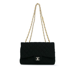 Chanel Jumbo Classic Jersey Single Flap (SHG-X4hoLJ)