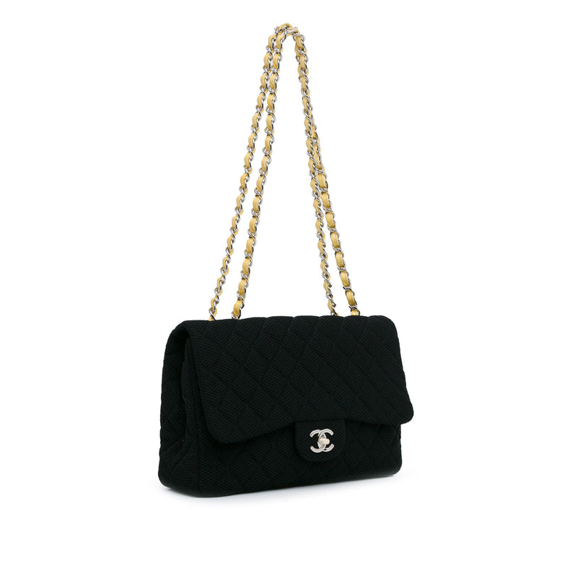 Chanel Jumbo Classic Jersey Single Flap (SHG-X4hoLJ)