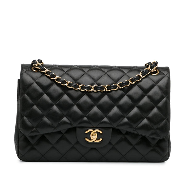 Chanel Jumbo Classic Lambskin Double Flap (SHG-yj9hwp)