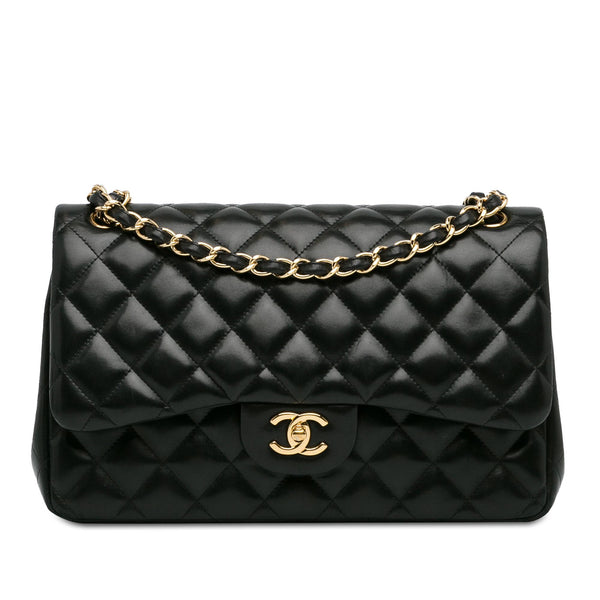 Chanel Jumbo Classic Lambskin Double Flap (SHG-dnuKsy)