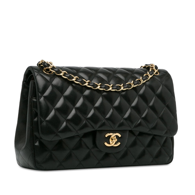 Chanel Jumbo Classic Lambskin Double Flap (SHG-dnuKsy)