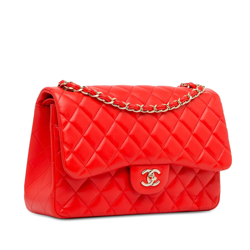 Chanel Jumbo Classic Lambskin Double Flap (SHG-UmY2Vt)