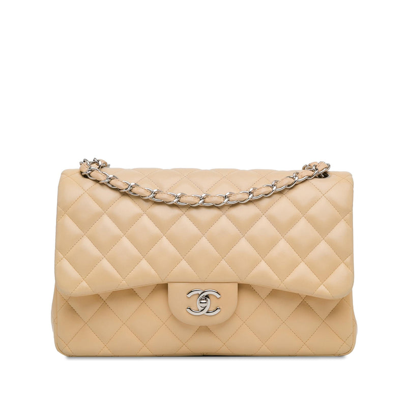 Chanel Jumbo Classic Lambskin Double Flap (SHG-Mqc20h)