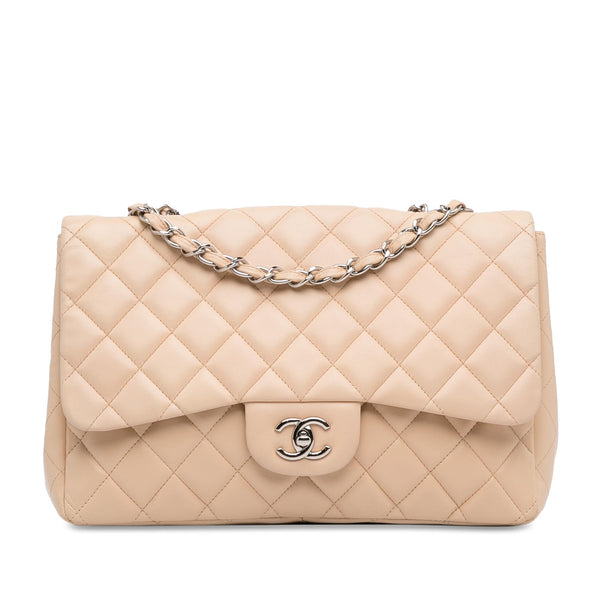 Chanel Jumbo Classic Lambskin Single Flap (SHG-gKWzLM)