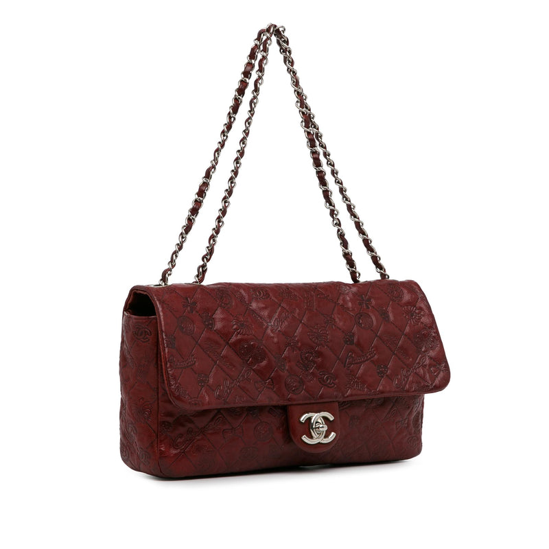 Chanel Jumbo Embossed Calfskin Lucky Symbols Flap (SHG-4r6aGP)