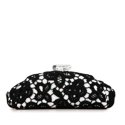 Chanel Lace Timeless Perfume Bottle Top Clutch (SHG-HZO0g0)