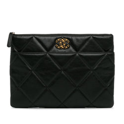 Chanel Lambskin 19 Clutch Bag (SHG-iQPavE)