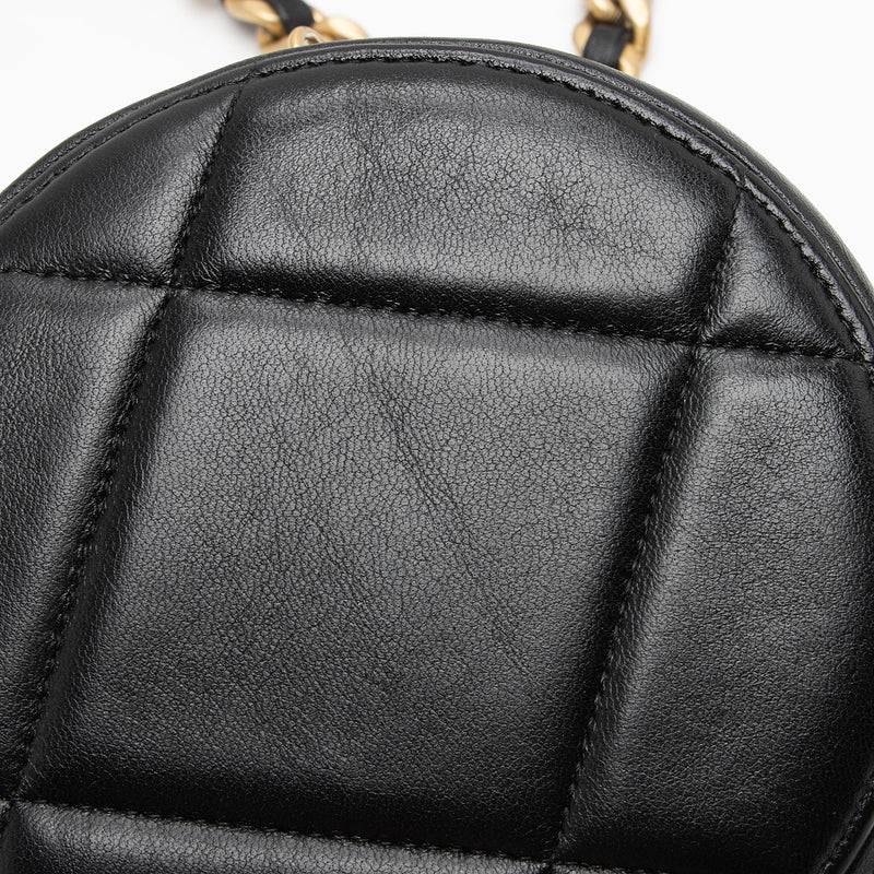 Chanel Lambskin 19 Round Clutch with Chain (SHF-KFnAV9)