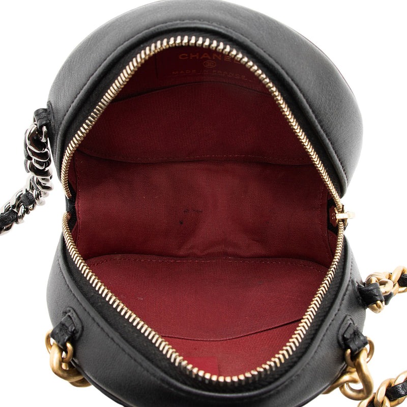 Chanel Lambskin 19 Round Clutch with Chain (SHF-KFnAV9)