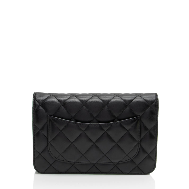 Chanel Lambskin Classic Wallet on Chain (SHF-zqvIju)