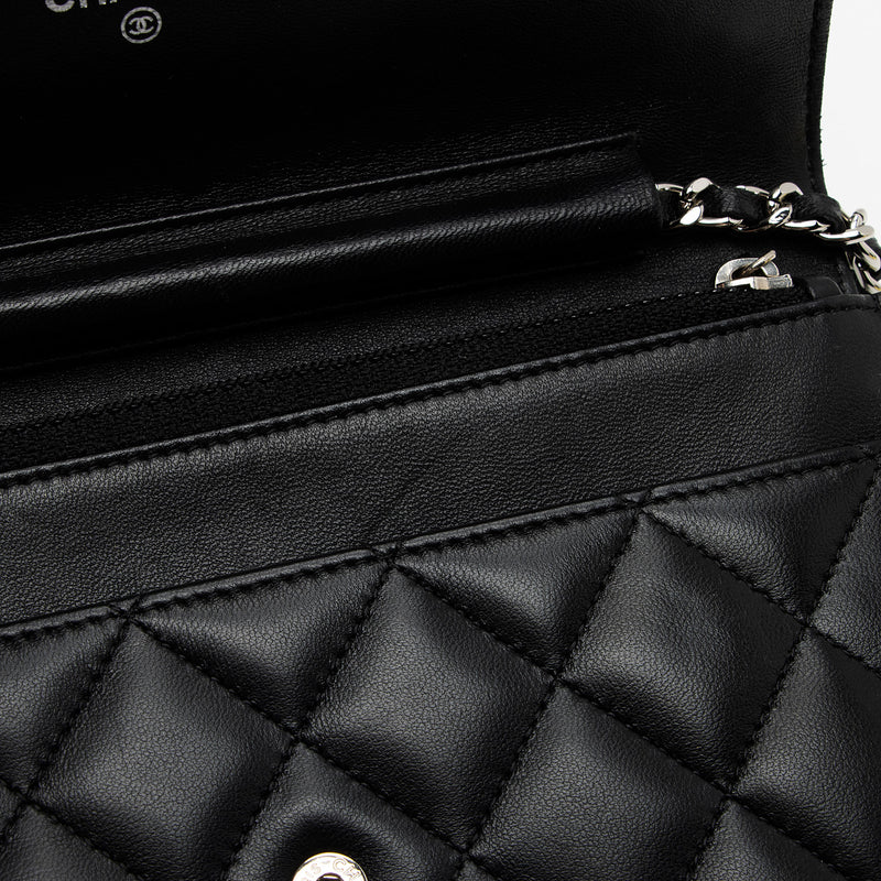 Chanel Lambskin Classic Wallet on Chain (SHF-zqvIju)