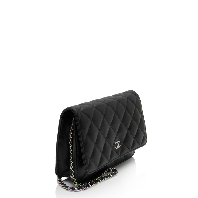 Chanel Lambskin Classic Wallet on Chain (SHF-zqvIju)