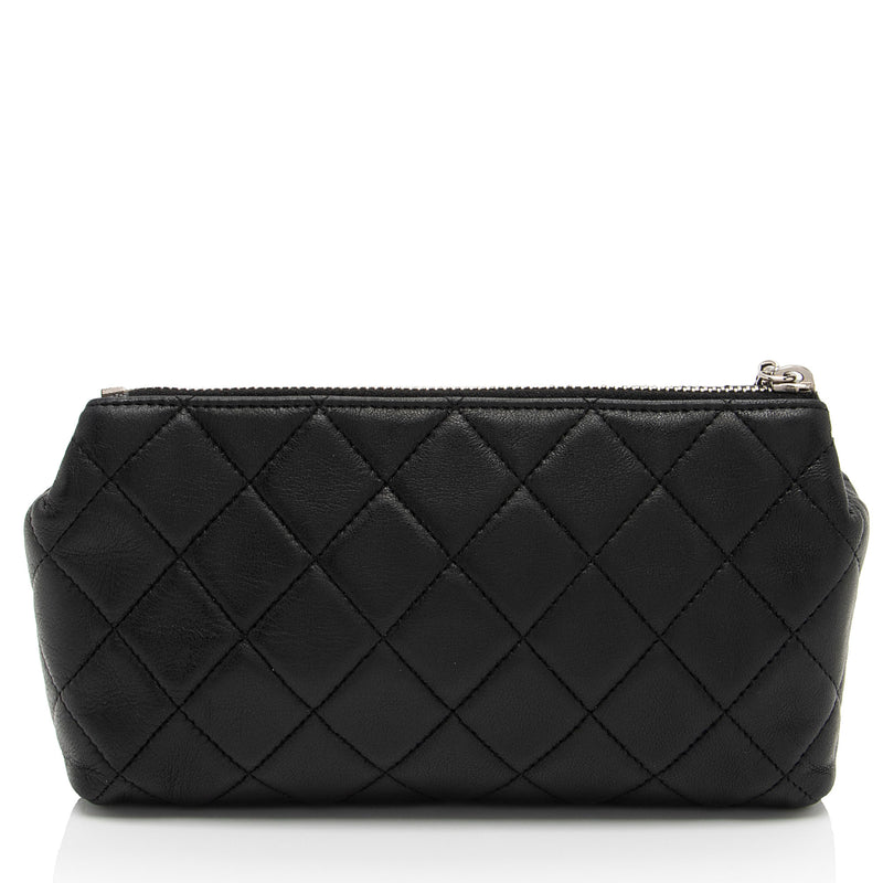 Chanel Lambskin Cosmetic Case (SHF-jmT8wS)