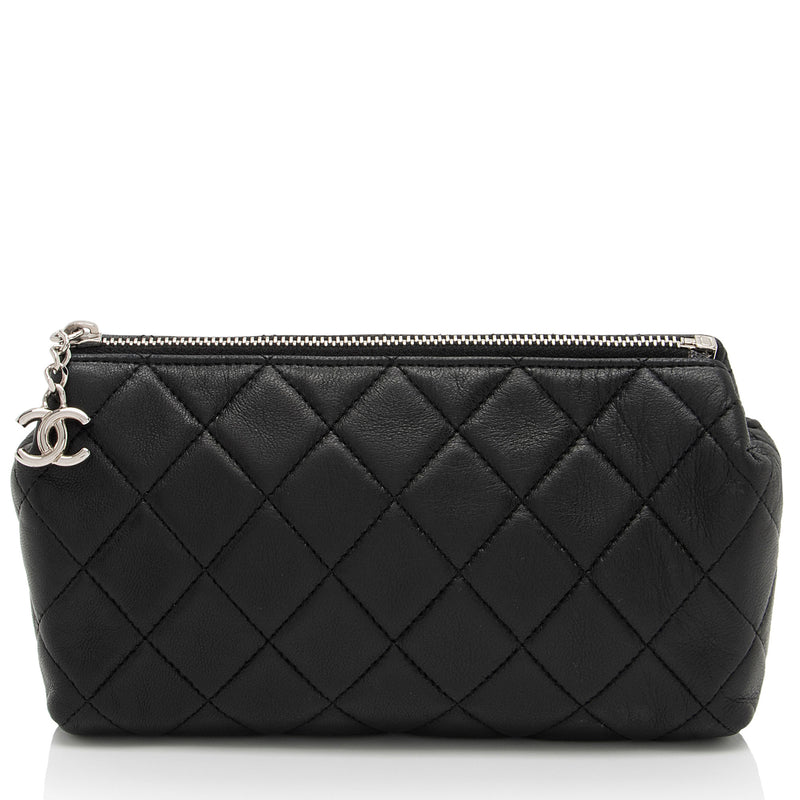 Chanel Lambskin Cosmetic Case (SHF-jmT8wS)